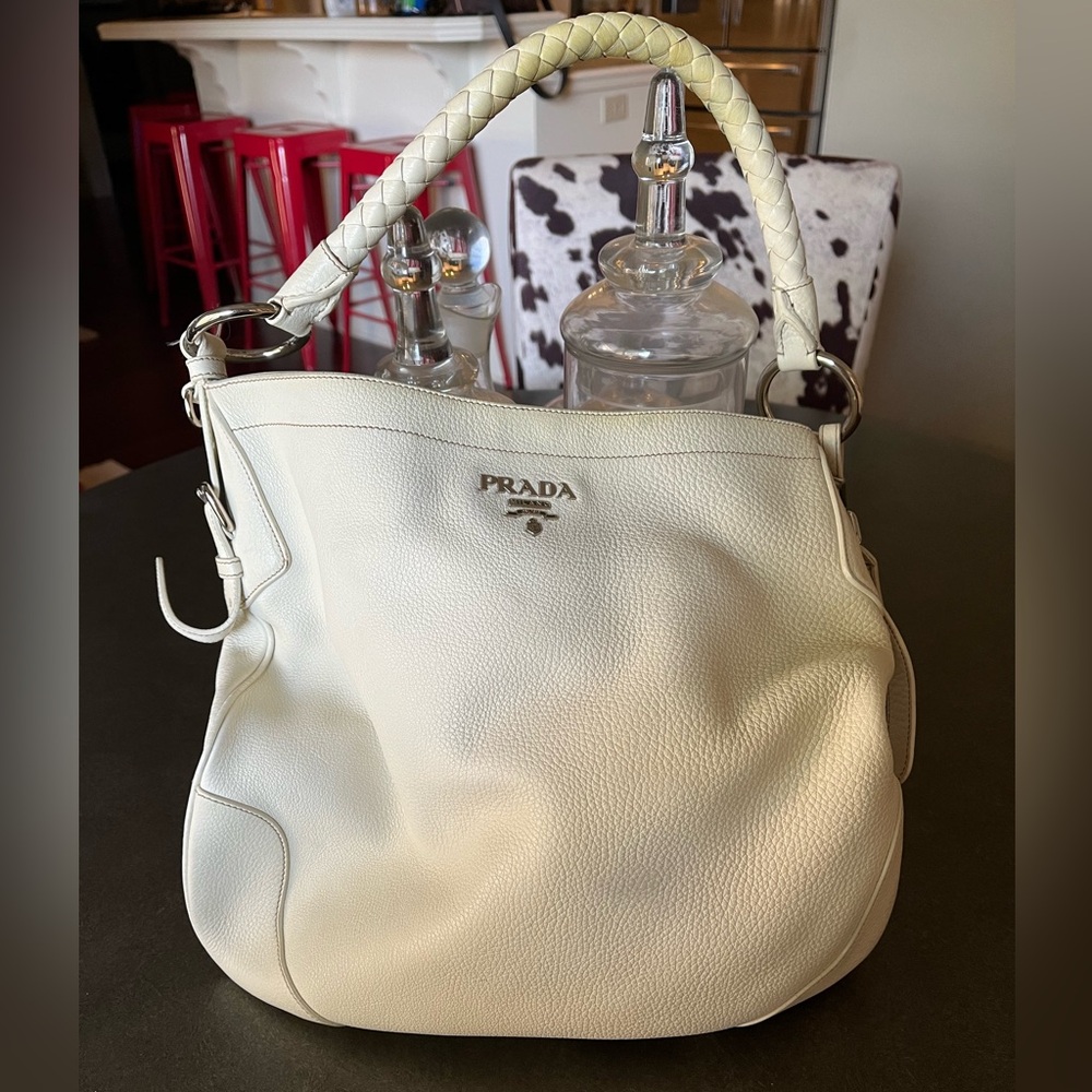 Prada off white tote **AUTHENTIC**